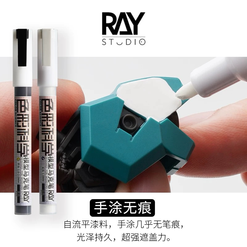 RAY STUDIO ปากกามาร์คเกอร์สีขาว/ดำ Gundam Marker รูปที่ 2