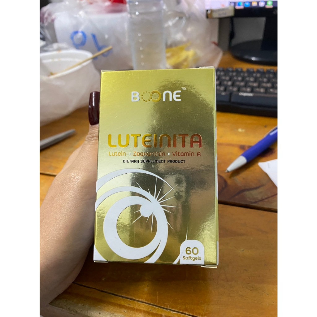 Boone Luteinita 60 แคปซูล ลูทีนิต้า บำรุงสายตา 1กล่อง BOONE KRESS Lutein Vitamin A