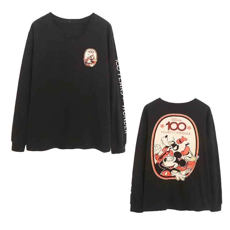 เสื้อมิคกี้ MICKEY แขนยาว Mickey Long sleeve T-shirt Blue navy (TS451)