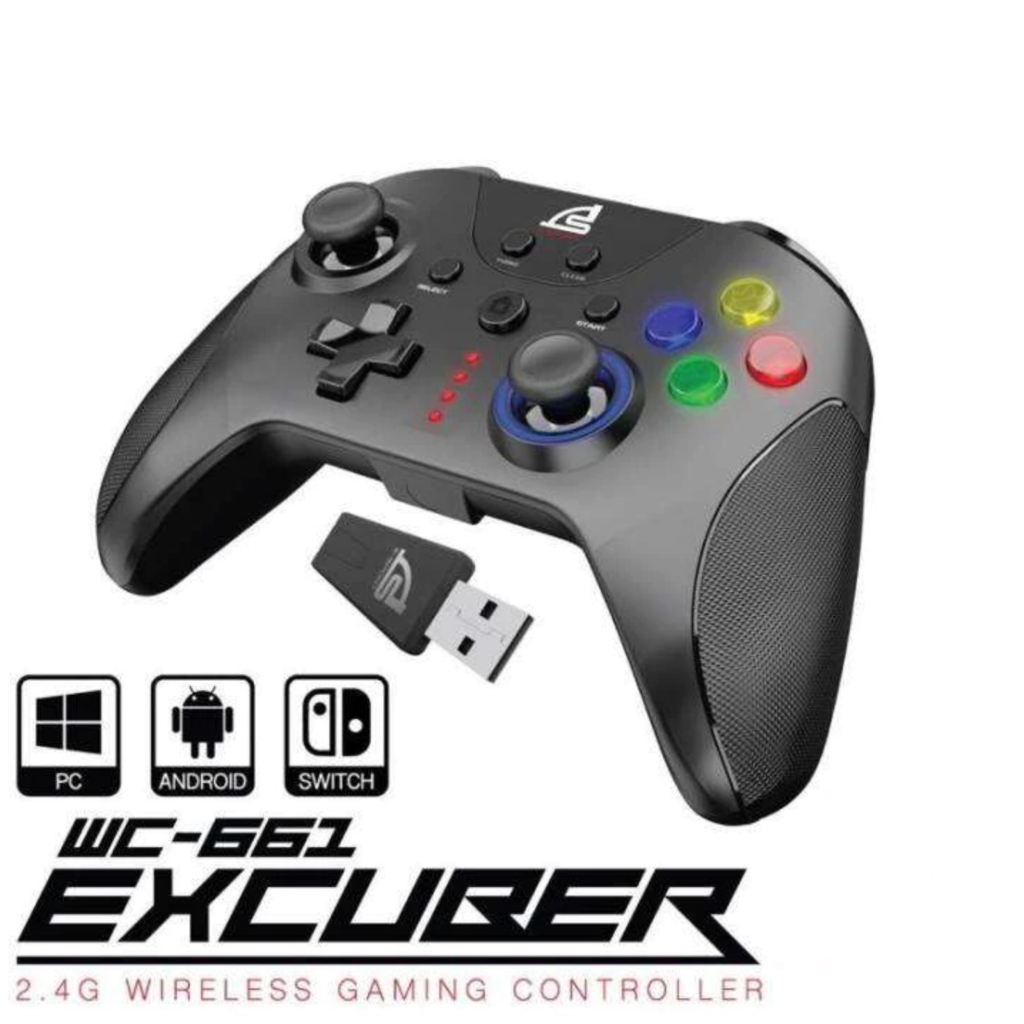 SIGNO E-Sport 2.4G Wireless Gaming Controller รุ่น EXCUBER WC-661 (จอยเกมส์)