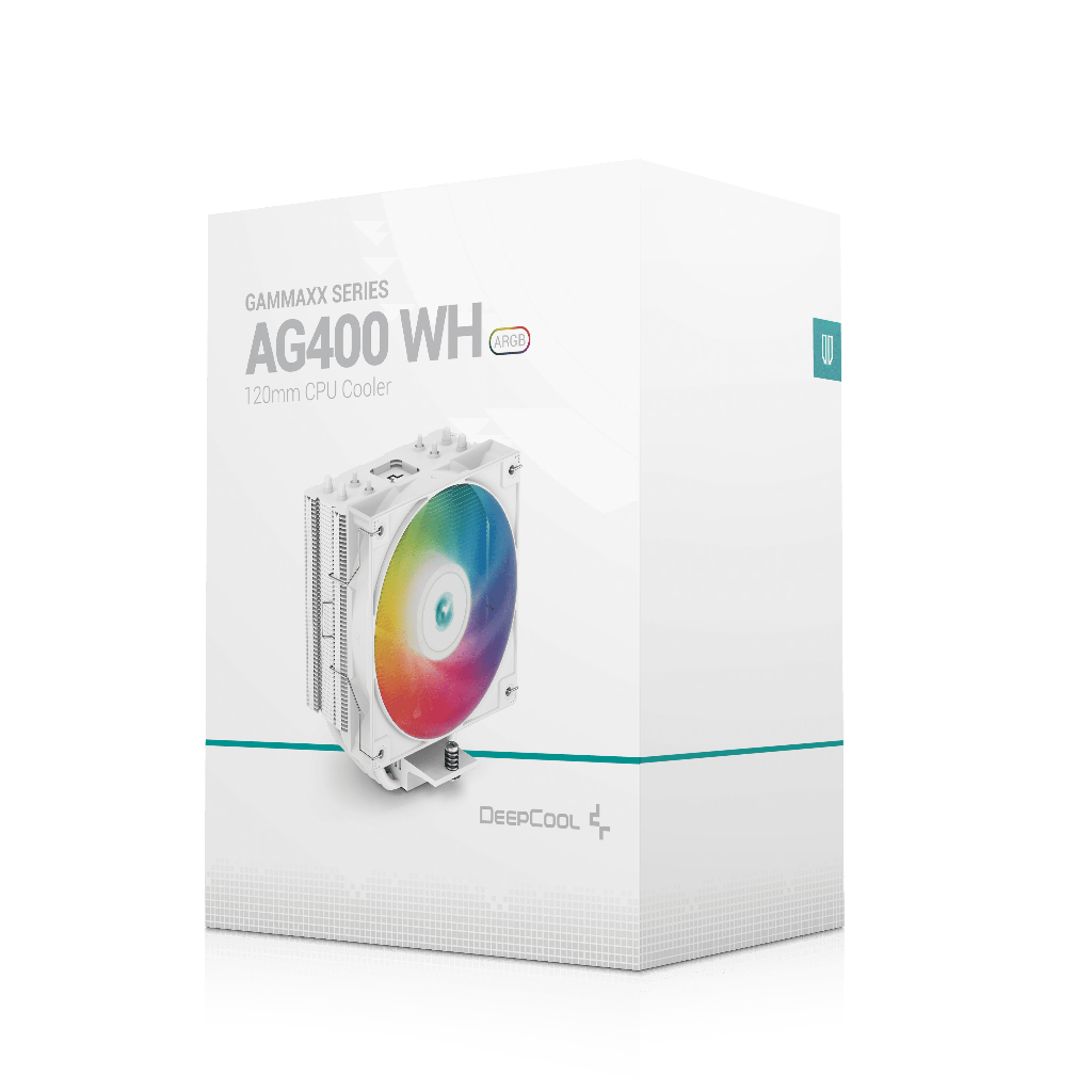 พัดลมระบายความร้อน CPU DEEPCOOL - CPU COOLER AG400 ARGB / BLACK ARGB / WHITE ARGB - รูปที่ 6