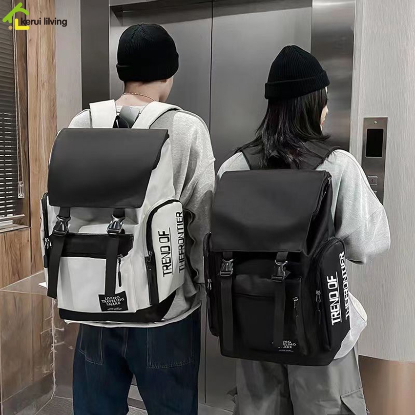 กระเป๋าเป้ Backpack กระเป๋าเป้สะพายหลัง ความจุขนาดใหญ่ ดีไซน์เกาหลีเท่ๆ สายปรับได้ กระเป๋าเดินทาง