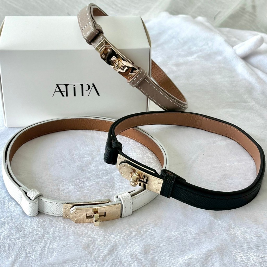 Atipashop - LOCKET BELT เข็มขัด อะไหล่ทอง