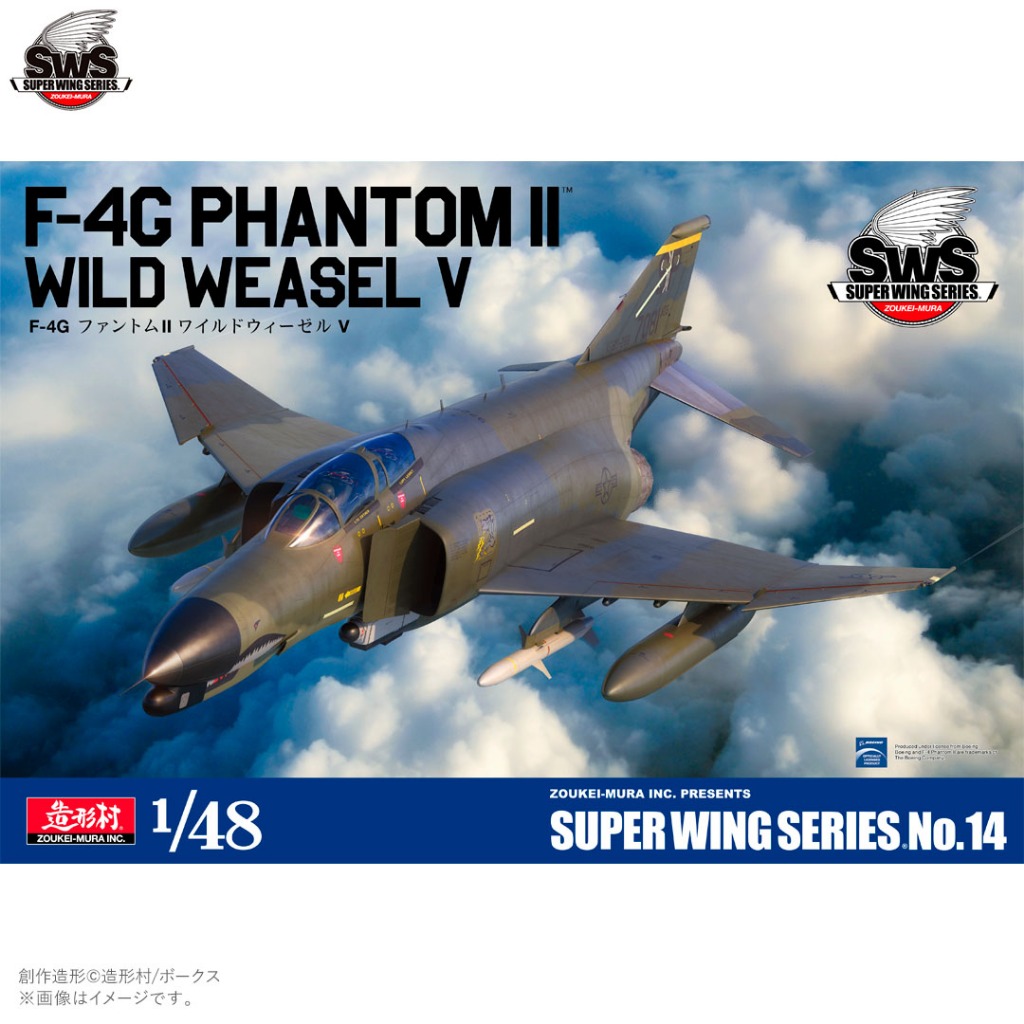 พลาสติก โมเดล ประกอบ ZOUKEI-MURA สเกล 1/48 F-4G PHANTOM II Wild Weasel V (48-14)