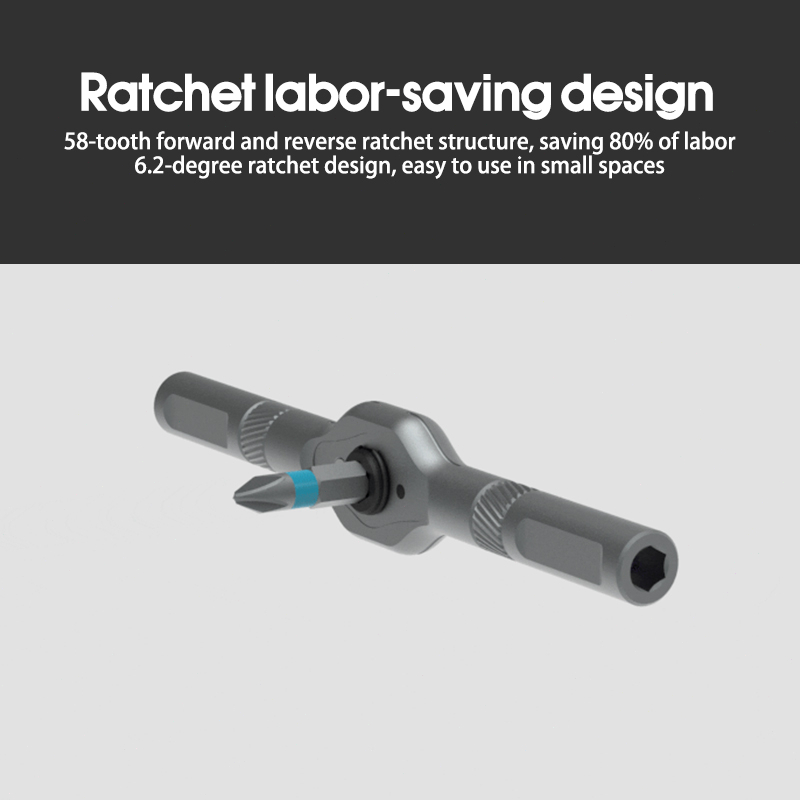 Duke Atuman RS1ชุดไขควงวงล้อมัลติฟังก์ชั่นสำหรับใช้ในบ้านชุดเครื่องมือความแข็งสูงอเนกประสงค์ 24-in-1 - รูปที่ 3