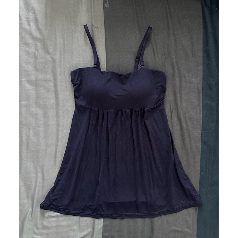 Bra top Lativ เสื้อเกาะอกสายเดี่ยว สีกรมท่า ไซส์ S