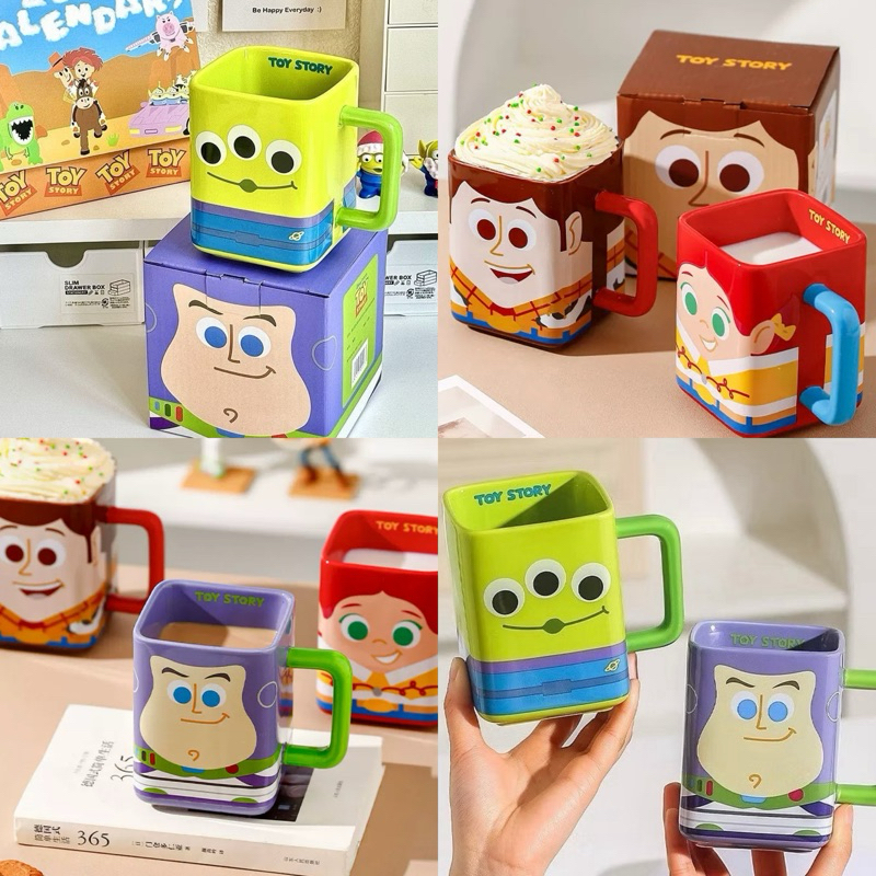 พร้อมส่ง แก้วมัค บัซไลท์เยียร์ ลิตเติ้ลกรีนแมนเจ้าสามตา แก้วมัค little greenman coffee mug toy story แก้วทอยสตอรี 70111