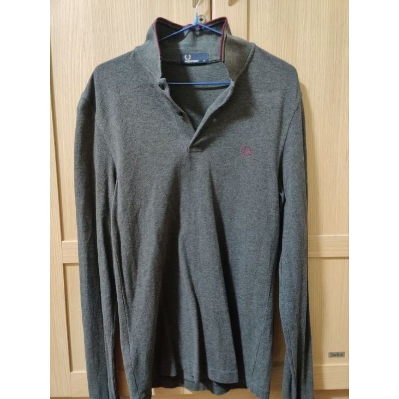 เสื้อโปโล FRED PERRY LONG SLEEVE TWIN TIPPED POLO Size (XS) มือสอง