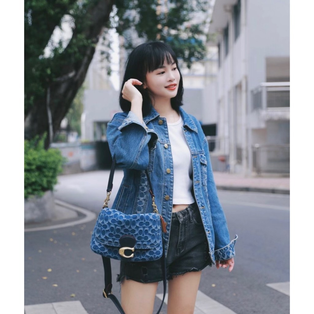 💯ปล่อยโปร ลด 750 บาท🔥C0ach Soft Tabby Shoulder Bag