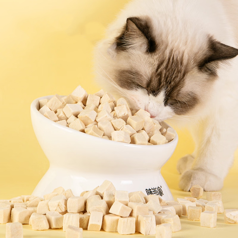 แถบแมวฟรี😻อกไก่ฟรีซดราย ขนมแมว อกไก่แมว ขนมแมวฟรีซดราย อกไก่ ขนมโปรตีน ฟรีซดราย 100% ขนมโปรตีน ไก่ฟรีซดราย มีหลายรสชาติ - รูปที่ 4