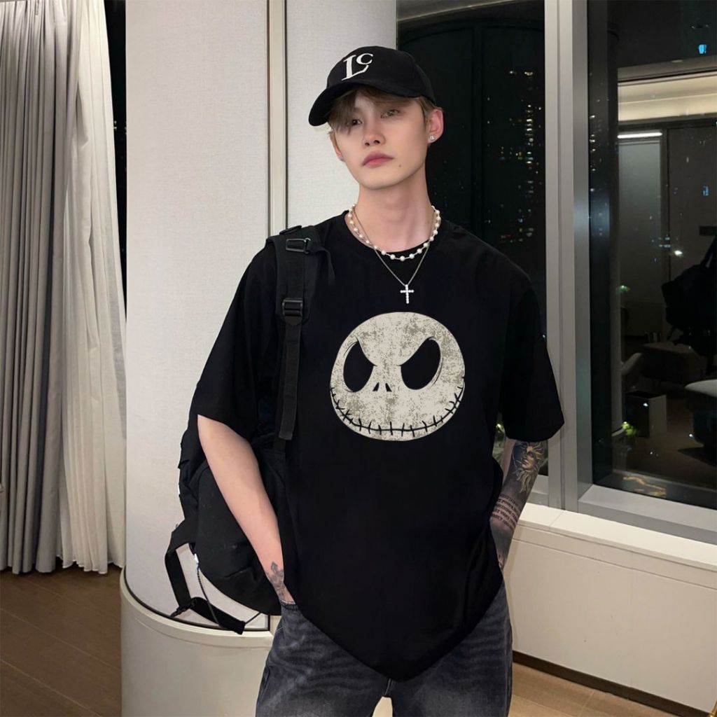Y-T เสื้อยืดแขนสั้น ผ้าฝ้าย 100% เสื้อยืดโอเวอร์ไซส์ ไม่จำเป็นต้องรีดผ้า คุณภาพสูง ไม่จำกัดเพศ ไม่หดตัว ถนนอเมริกัน