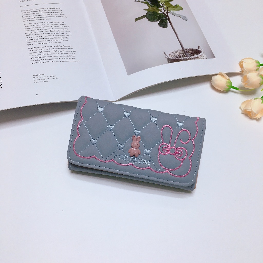 DZ11#กระเป๋าธนบัตรใบกลางรุ่น2พับ รายละเอียดสินค้า วัสุดหลัก : หนังpu ขนาดกระเป๋า : สูง 8.5 * กว้าง 13.5 CM. - รูปที่ 6