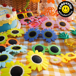 [พร้อมส่ง🇹🇭] แว่นตาปาร์ตี้ must have ดอกไม้หลากสีสวยๆ