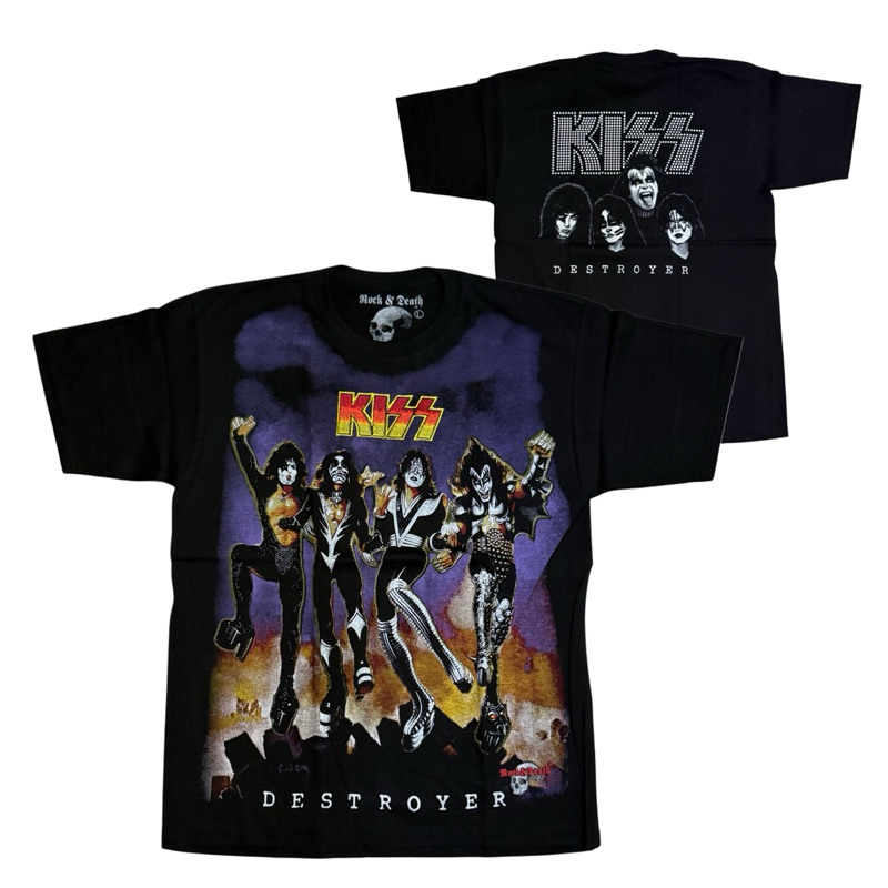 เสื้อวง KISS T-SHIRT ป้าย ROCK&DEATH งาน BOOTLEG MEXICO