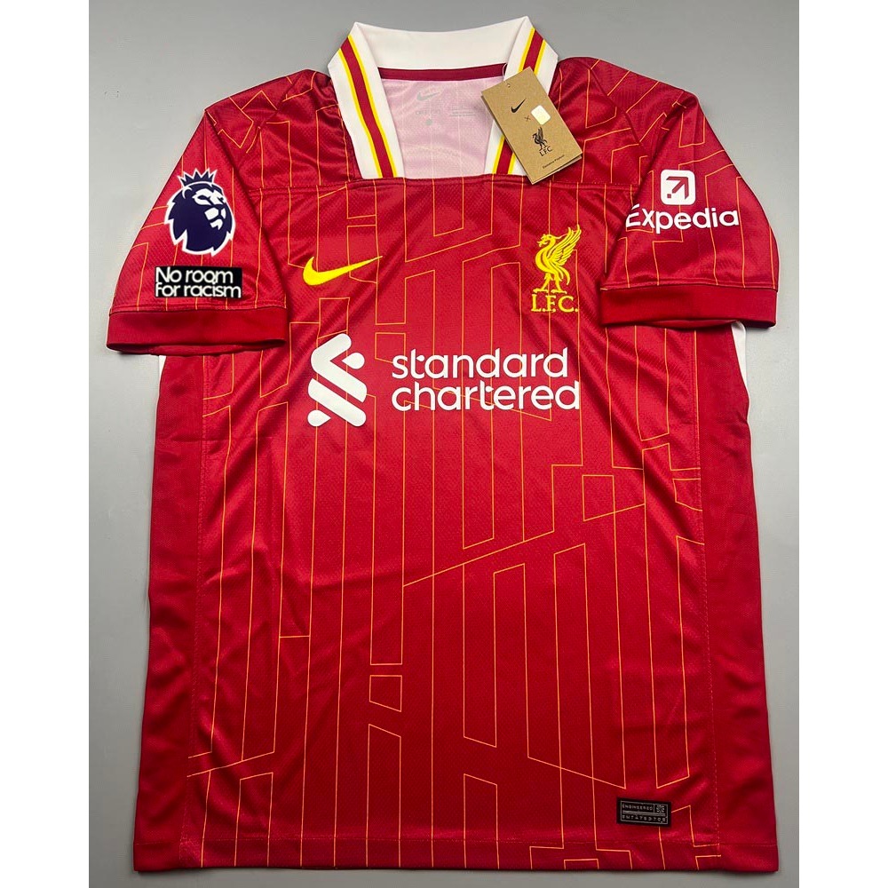 เสื้อบอล แฟนบอล ลิเว่อร์พูล เหย้า 2024-25 Home 2024 อาร์มพรีเมียร์ลีค