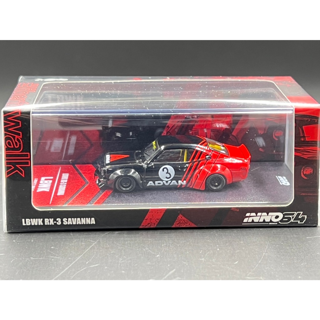 INNO64 LBWK MAZDA RX3 SAVANNA "ADVAN LIVERY"