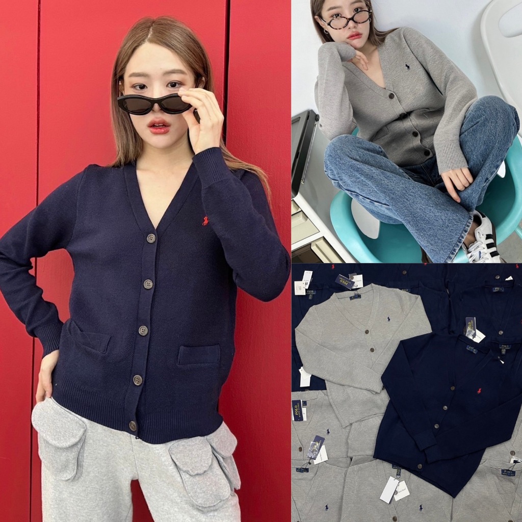 เสื้อคลุมไหมพรมคาดิแกน ดีเทลปักโลโก้ม้า สีใหม่บะมุฟีลนมาก ชนช็อป ฟีลเรียบหรูดูแพงสุดๆ งานทอยืดหยุ่นได้เยอะมากค่า