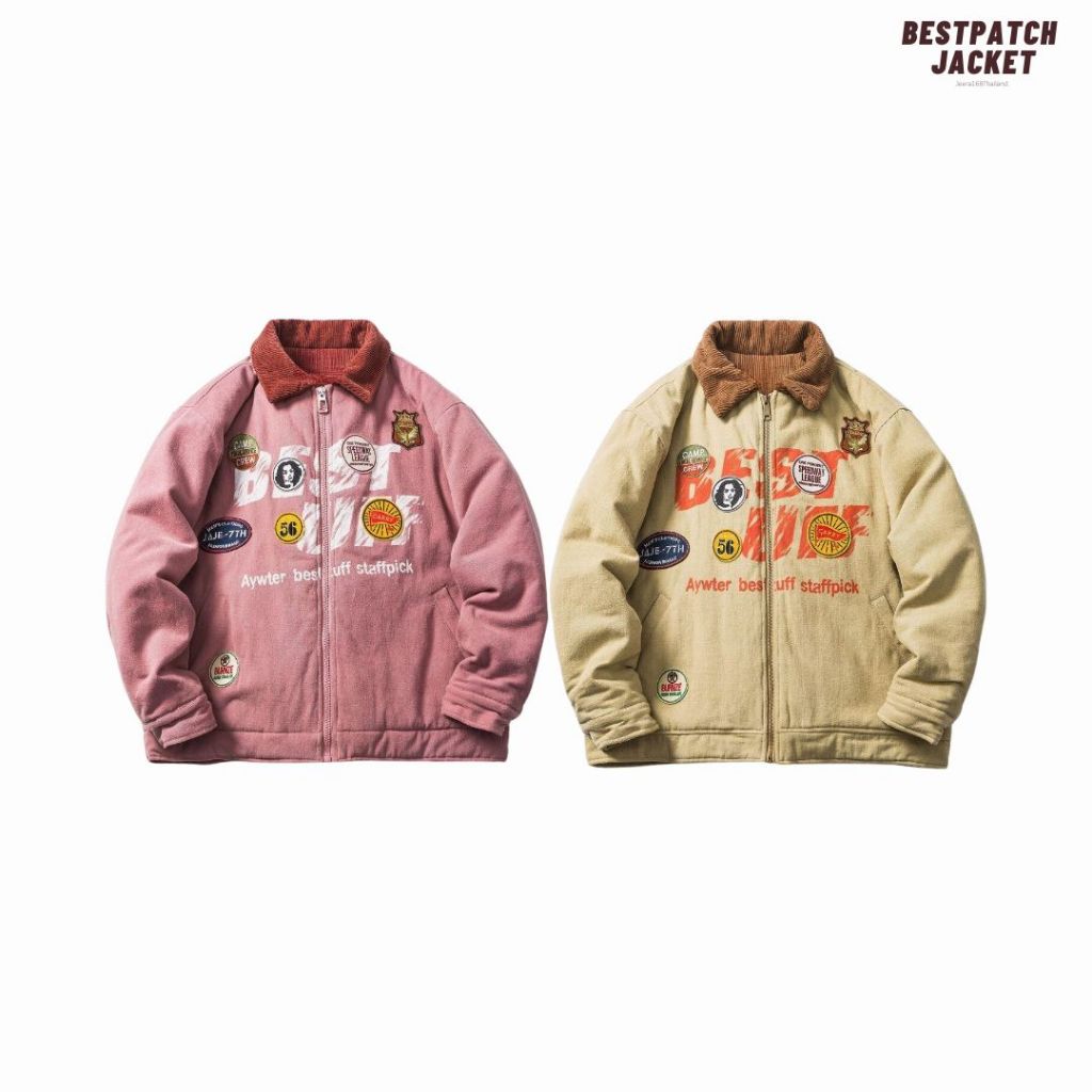 Jeera168 | รุ่น BESTPATCH Jacket เสื้อแจ็คเก็ต Unisex   (พร้อมส่ง)