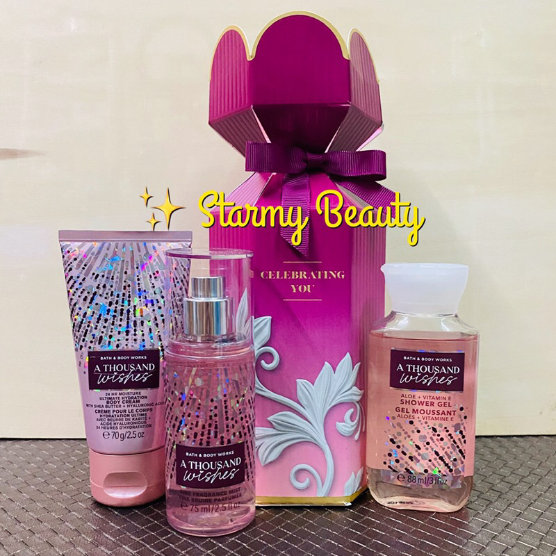 Bath & Body Works : A Thousand Wish Body Lotion / Shower Gel Body Mist /Body Cream กลิ่นหอม น่ารัก สดใส มีเสน่ห์