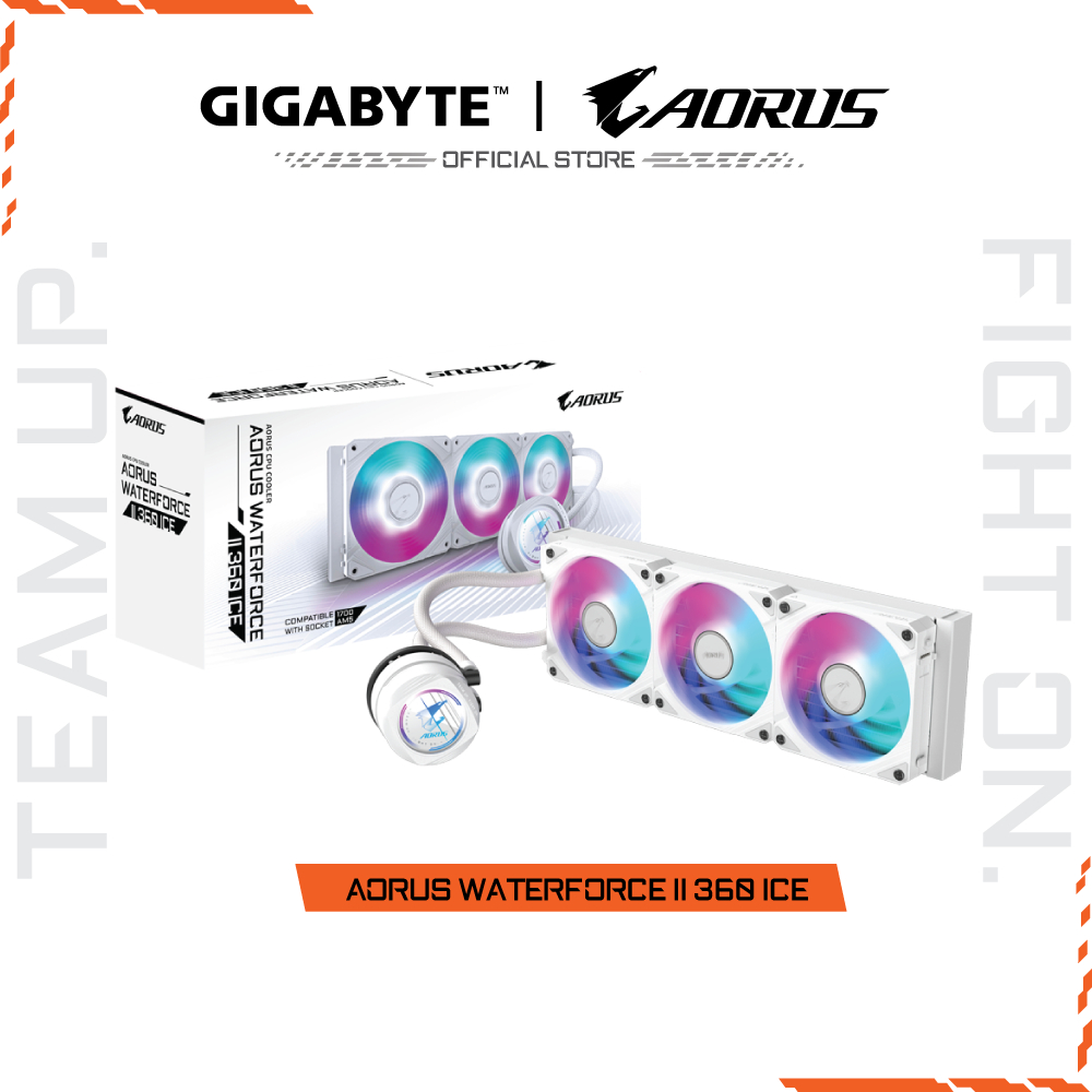 GIGABYTE AORUS WATERFORCE II 360 ICE CPU LIQUID COOLER (ระบบระบายความร้อนด้วยน้ำ) GP-A WATERFORCE II