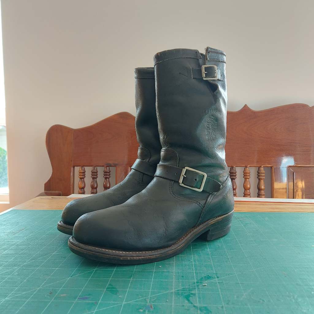 Chippewa Engineer Boots หัวเหล็ก พื้น Vibram Made in USA
