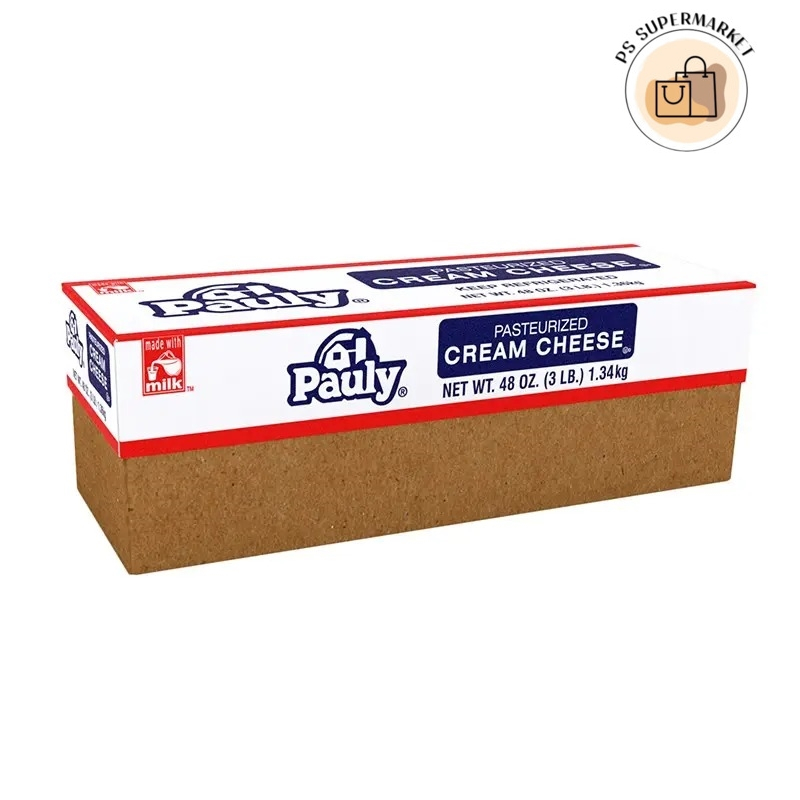 Pauly พอลลี ครีมชีส 1.34 กก. (ส่งแช่เย็น) ก้อนชีสฟรีซ ก้อนชีสแช่เย็น ชีสก้อน ชีสชีส