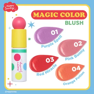 [EXP29/09/2027] HAPPY SUNDAY MAGIC COLOR BLUSH | ครีมบลัช 4 สี