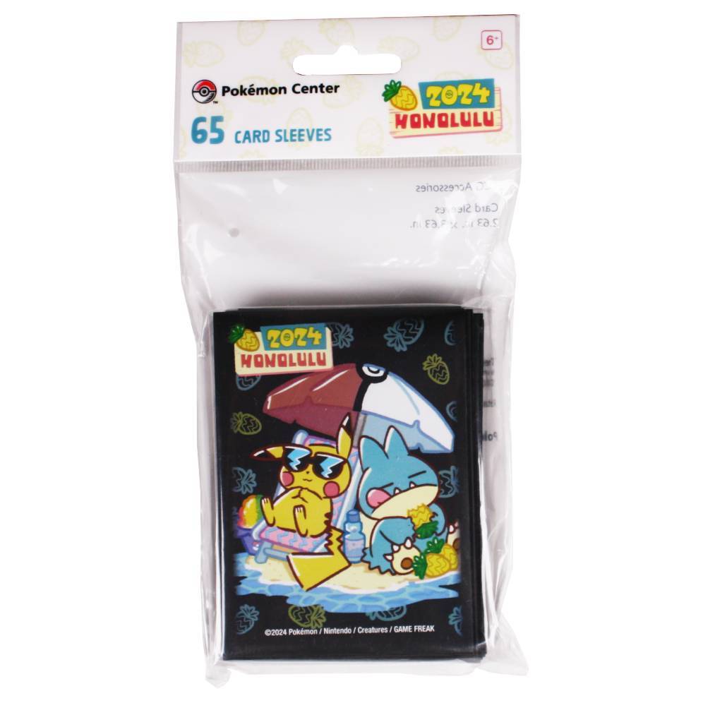 POKEMON WORLD CHAMPIONSHIPS 2024 HONOLULU - STANDARD SIZE SLEEVES - MUNCHLAX & PIKACHU (65)