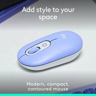 🔥ขายดีมาก🔥Logitech POP Wireless Mouse with Emoji Bluetooth เมาส์บลูทูธ ไร้สาย ขนาดกะทัดรัด พกพาสะดวก