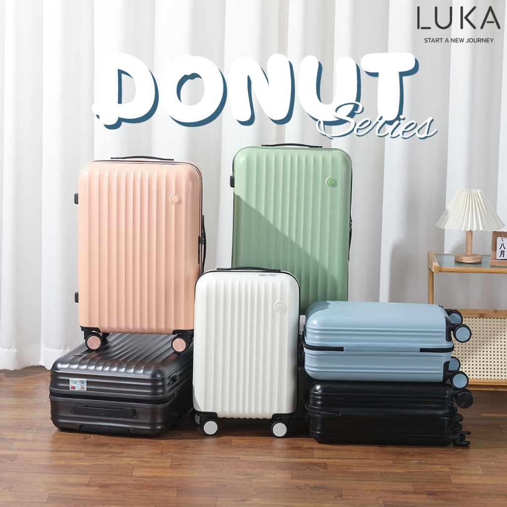กระเป๋าเดินทาง LUKA วัสดุABS+PC 20 24 29 นิ้ว สไตล์เกาหลี ฟังก์ชั่นการชาร์จ USB เฟรมซิป นำเข้า จัดส่งจากไทย ประกัน5ปี