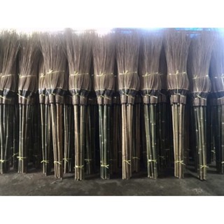 ไม้กวาดทางมะพร้าวรุ่นใหญ่ไม่ตัดปลาย แพ็ค5ด้ามสุดคุ้ม!!