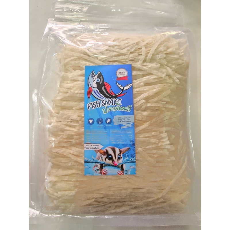 ปลาเส้นทาโร่ ( ขนมน้องหมา ขนมสัตว์เลี้ยง ) ขนาด 500 กรัม ( ทาโร่ )