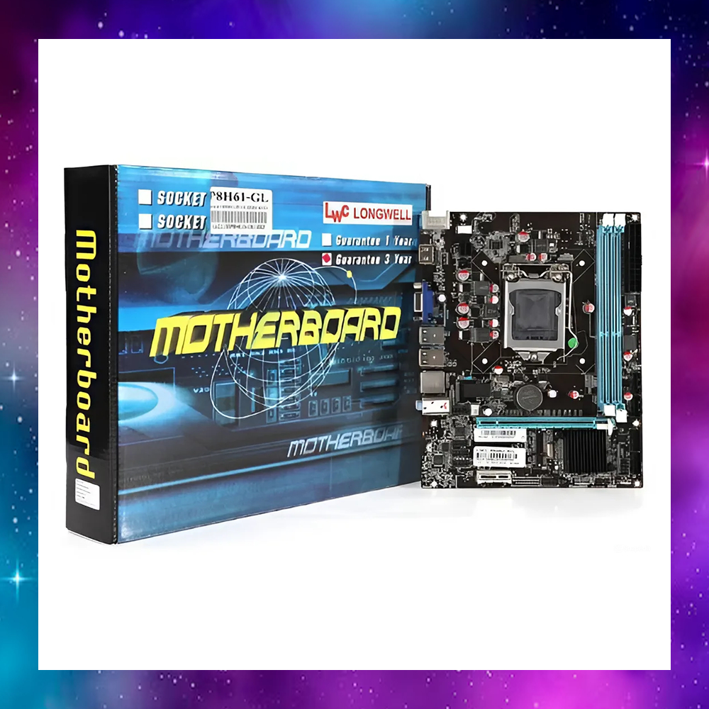 MAINBOARD (เมนบอร์ด) 1155 LONGWELL P8H61-GL H61 GEN2-3 ใช้งานได้ปกติ