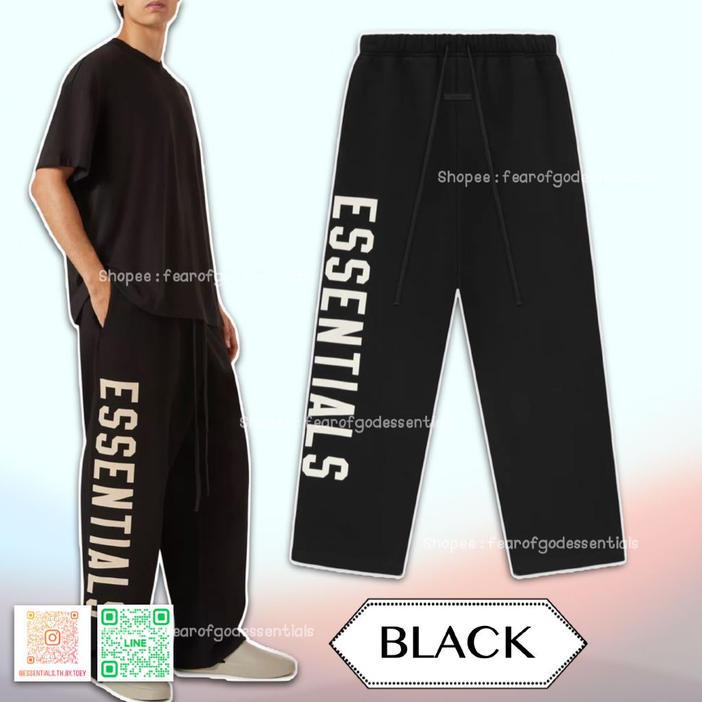 NEW สีใหม่ ใช้โค้ดลดแล้วเหลือ 5990 กางเกงวอร์ม Relaxed Sweatpant ขากางเกงมีกราฟิก"Essentials"ที่โดดเด่น