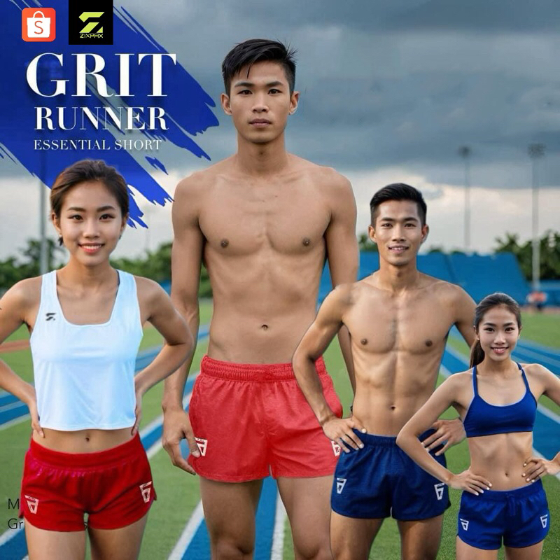 #GRIT RUNNING SHORTS #ZIXPAX