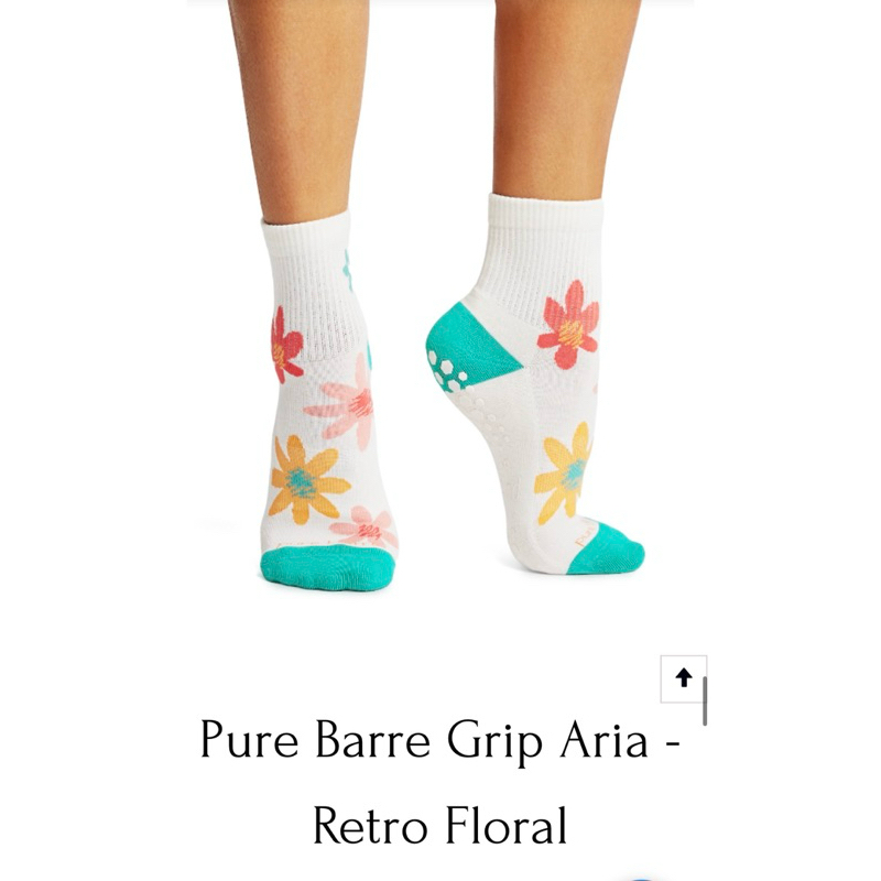 S，M⚠️no tag PB by tavi noir crew socks flower