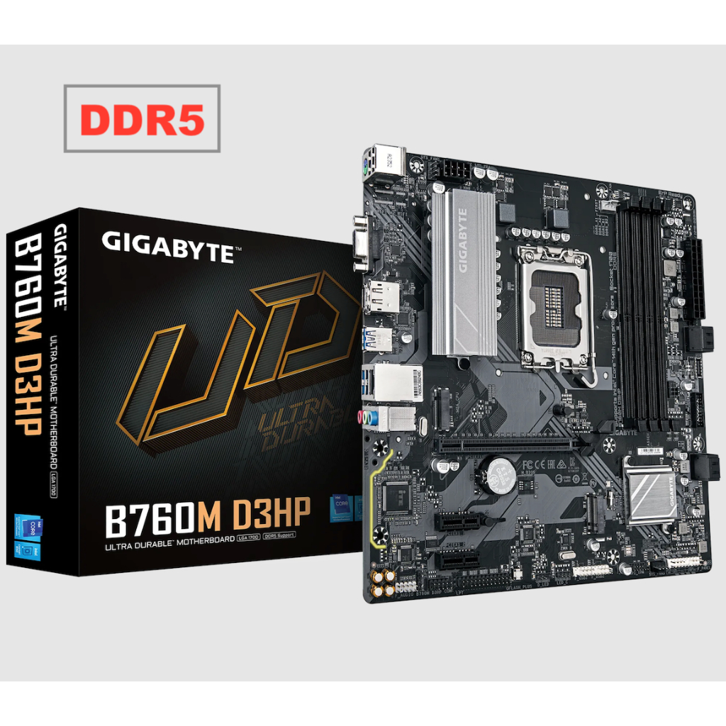 GIGABYTE B760M D3HP DDR4 / DDR5 MAINBOARD LGA1700 ของใหม่
