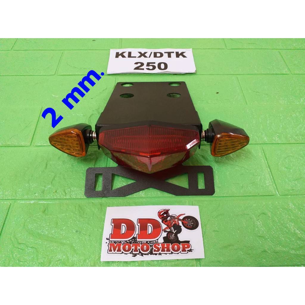 ท้ายสั้น KLX250 DTK250 DTRACKER250 #ใส่ไฟเลี้ยวแต่ง #โครงเหล็กหนา 2.0 มม. ไฟท้าย KLX250 DTK250