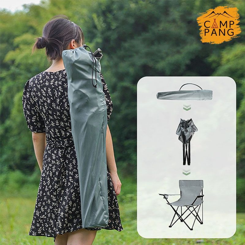 Camppang เก้าอี้พับได้ วางแขนได้ เก้าอี้สนาม พกพาสะดวก camping chair แคมป์ปิ้ง - รูปที่ 3