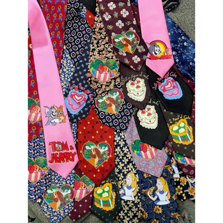 พร้อมส่ง - เนคไทลายการ์ตูน DIY แบบผูกเอง necktie