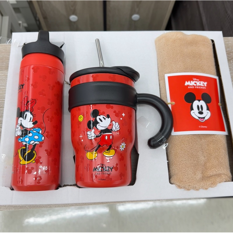 พร้อมส่งในไทย LT DISNEYเซตแก้ว20 OZ+กระติกน้ำ+ผ้าขนหนู