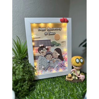 กรอบรูป Paper cutting (ลูกค้าทักแชทคุยงานก่อนค่อยสั่งนะคะ)งานรับทำกรอบรูปของขวัญ รับปริญญา งานแต่ง ปีใหม่ ครบรอบ เกษียณ