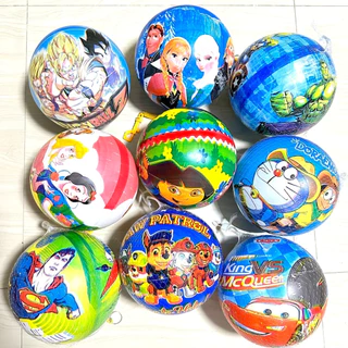 บอลยาง ลายการ์ตูน ดิสนีย์ PVC ขนาด 9 นิ้ว มีตาข่าย (ไม่สูบลมส่ง ไม่มีเข็มแถม) Ball ลูกบอลชายหาด ฟุตบอลเด็ก