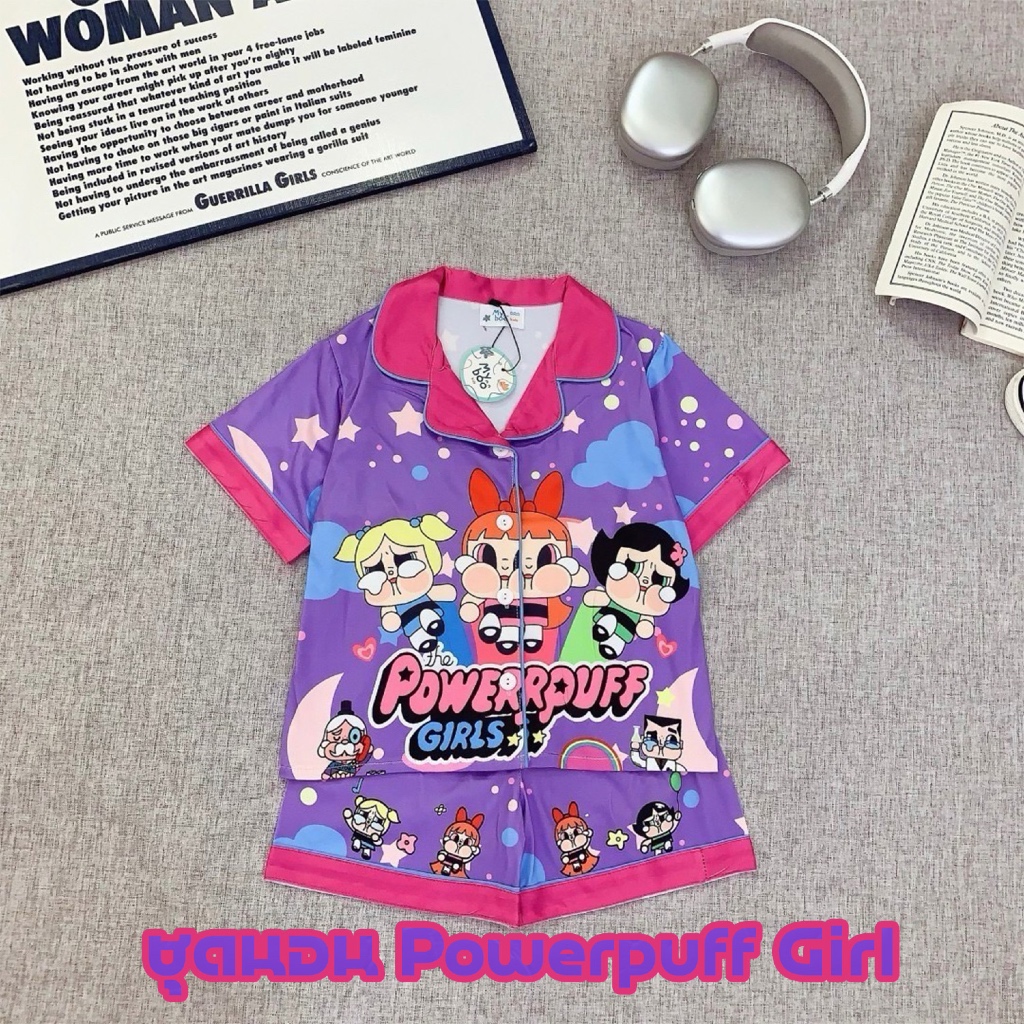 ชุดนอน ชุดนอนเด็ก Powerpuff Girl #พร้อมส่งจากไทย