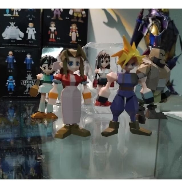 38   finalfantasy7 rebirth polygon model 9ชิ้น