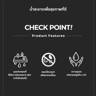 แท่งกรองน้ำสำหรับเครื่องซักผ้าฝาหน้าและฝาบน เหมาะสำหรับผิวบอบบาง,แพ้ง่าย AQUADUO (อควาดูโอ)SF-500