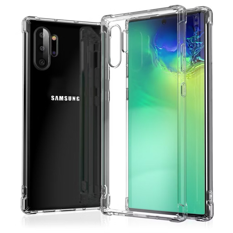 เคสใสนิ่ม Samsung Galaxy Note 10 plus/Note 10 เคสกันกระแทก tpu ใสๆ สวยๆโชว์สีเครื่อง