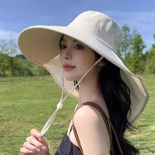 หมวกกันยูวี กันแดดรอบทิศทาง ปีกหมวกกว้าง 12 CM หางพับได้ ใส่ได้ 3 แบบ