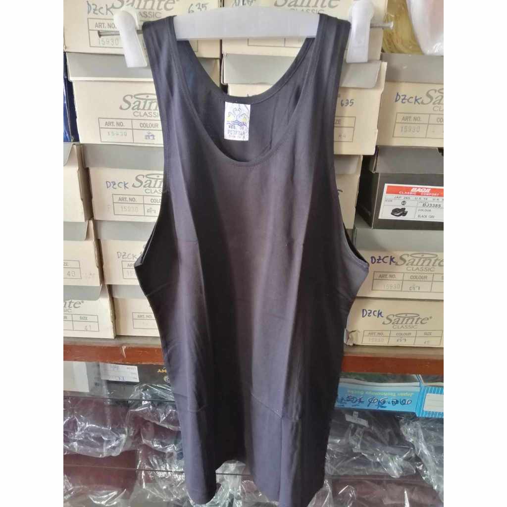 เสื้อกล้าม ตราห่านคู่ (สีดำ) ของแท้ ราคาถูก ผ้าเนื้อดี ใส่สบาย ไซส์ 34,36,38,40,42,44