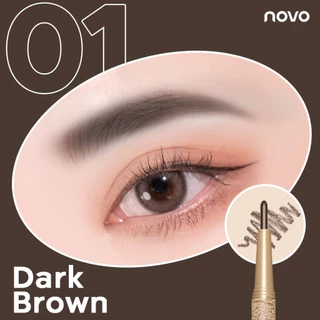 Novo Fashion Brow (No.5146) ดินสอเขียนคิ้ว+ไส้ดินสอ+บล็อกคิ้ว 3 ชิ้น ของแท้ พร้อมส่ง